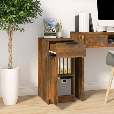 vidaXL Rašomojo stalo spintelė, ąžuolo, 33,5x50x75cm, apdirbta mediena