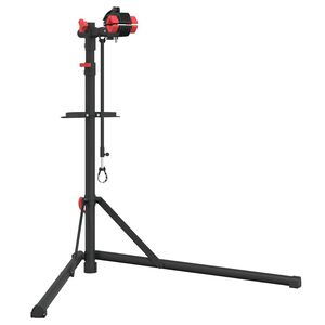 vidaXL Dviračio remonto stovas, raudonas, 92-152cm, plienas