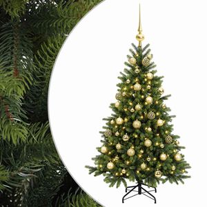 vidaXL Dirbtinė kalėdinė eglutė su rutuliuku 120 cm 150 LED