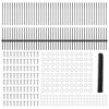 vidaXL Tvora su stulpais Pilka 1 x 100 m Plienas ir PVC