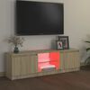 vidaXL TV spintelė su LED apšvietimu, ąžuolo spalvos, 120x30x36cm