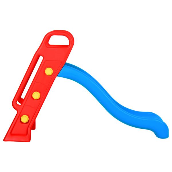 vidaXL Vaikiška čiuožykla, įvairių spalvų, 135cm, sulankstoma