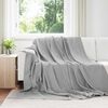 vidaXL Mesti antklodės 6 pcs Pilka 270 x 240 cm Flysas