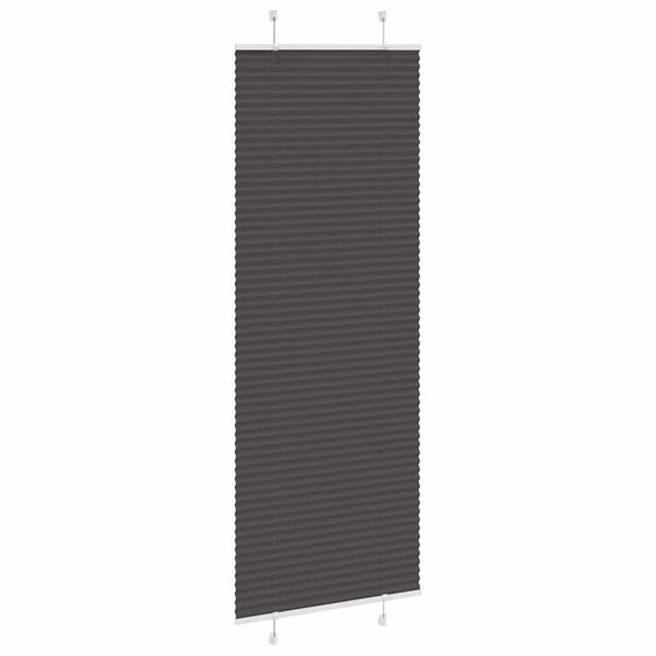 vidaXL Plisuota žaliuze juoda 80x200 cm audinio plotis 79,4 cm