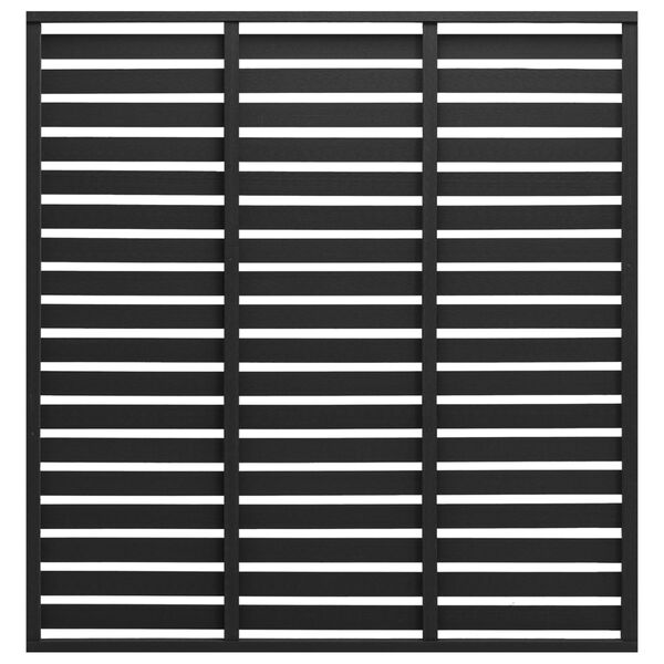 vidaXL Tvoros segmentas, juodos spalvos, 180x180cm, WPC
