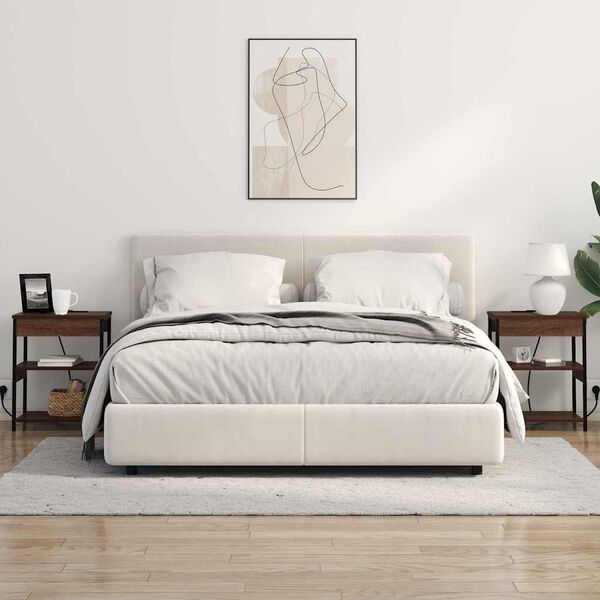 vidaXL &Scaron;alia lovos spintelė 2 pcs Rudas ąžuolas 41 x 31 x 51 cm