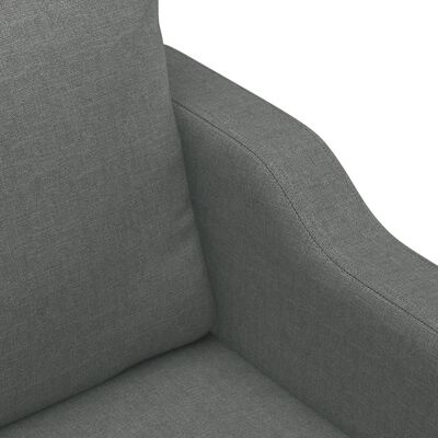 vidaXL Sofos komplektas su pagalvėmis, 4 dalių, pilkas, audinys