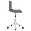 vidaXL Pasukama valgomojo kėdė, pilkos spalvos, dirbtinė oda (334462)