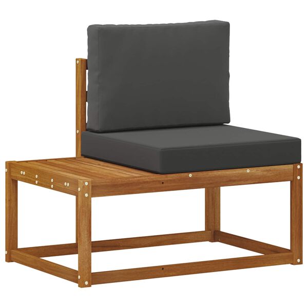 vidaXL Lauko sofos komplektas su pagalve 2 pcs Natūrali