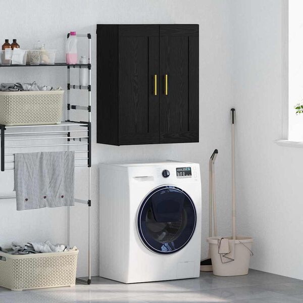 vidaXL Pakabinama spintelė Juodas ąžuolas 69,5 x 34 x 90 cm