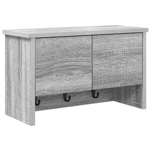 vidaXL Prikabinamas paltas su lentyna Pilkas Sonoma 50 x 20 x 30 cm