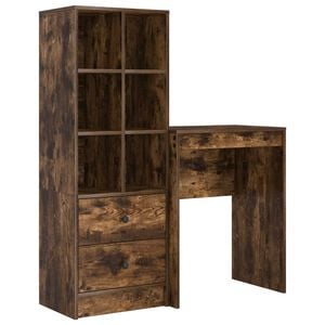 vidaXL Stalas Rūkyta ąžuolas 105,5 x 34 x 127 cm 2 vnt.