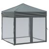 vidaXL Proginė palapinė su &scaron;oninėmis sienomis, antracito, 2x2m