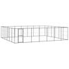 vidaXL Lauko voljeras &scaron;unims, plienas, 50,82m&sup2;