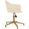 vidaXL Pasukamos valgomojo kėdės, 4vnt., kreminės spalvos, aksomas