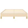 vidaXL Lovos rėmas be čiužinio, kreminės spalvos, 120x200cm, audinys