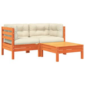 vidaXL Dvivietė sodo sofa su pagalvėlėmis ir pakoja