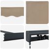 vidaXL Ištraukiama markizė Smėlio 300 x 250 cm Audinys ir metalas