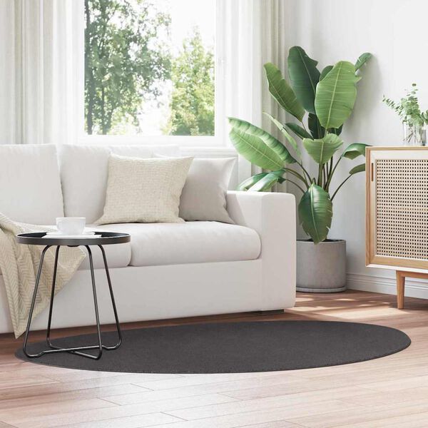 vidaXL Kilimas HUARTE Antracitas 120 x 170 cm Poliesteris