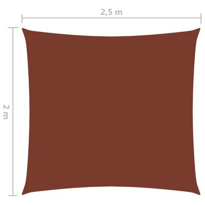 vidaXL Uždanga nuo saulės, terakota, 2x2,5m, oksfordo audinys