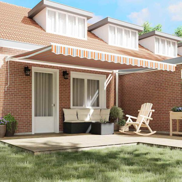 vidaXL I&scaron;traukiama markizė Įvairiaspalvis 450 &times; 300 cm