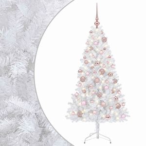 vidaXL Dirbtinė kalėdinė eglutė su rutuliuku 210 cm 300 LED