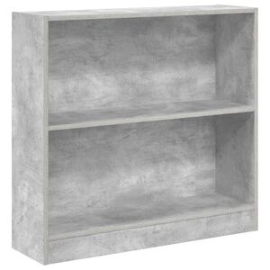 vidaXL Lentyna knygoms, betono pilkos spalvos, 80x24x75cm, MDP