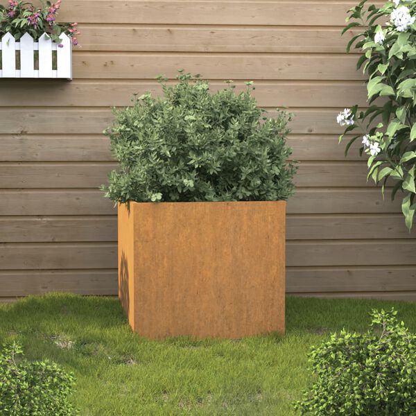 vidaXL Lovelis, 32x30x29cm, Corten plienas