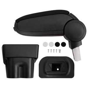 vidaXL Automobilio porankis, juodas, 17x32x(35,5-52) cm, ABS