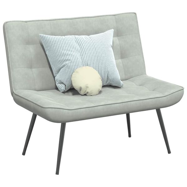 vidaXL Suoliukas &Scaron;viesiai pilkas 110x74x84 cm Velvet