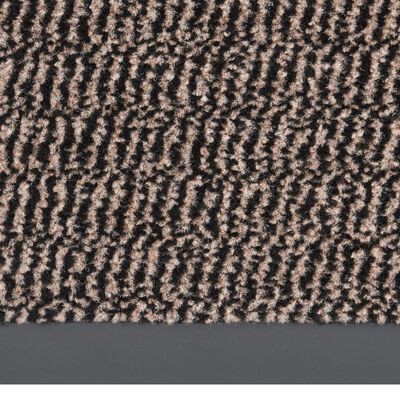 vidaXL Durų kilimėlis, tamsiai rudos spalvos, 60x90cm, kuokštuotas