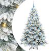 vidaXL Dirbtinė Kalėdų eglutė su 300 LED Balta 180 cm PE ir PVC