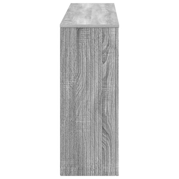 vidaXL Konsolinis stalas Dryžuotas Pilka Sonoma 155 x 29 x 74 cm