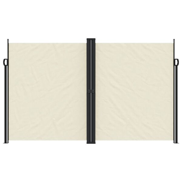 vidaXL I&scaron;traukiama &scaron;oninė markizė, kreminės spalvos, 200x1200cm