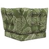 vidaXL Lauko sofa pagalvėlė 3 pcs Lapų dizainas Poliesteris