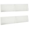 vidaXL Sienelė 4 vnt. 100 x 12 x 30 cm Plienas Balta