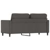 vidaXL Dvivietė sofa, pilkos spalvos, 140cm, dirbtinė oda
