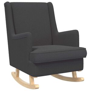 vidaXL Supamasis krėslas Tamsiai pilka 62 x 80 x 85 cm Boucl&eacute;