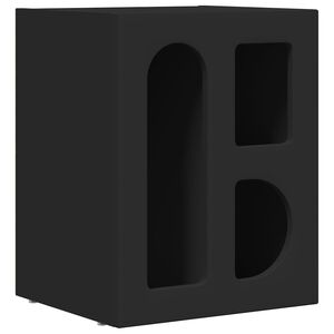 vidaXL Naktinis staliukas Juoda 40 x 35 x 50 cm Apdirbta mediena