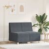 vidaXL Modulinis sofa vienetas be rankų 2 pcs Tamsiai pilka