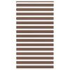 vidaXL Zebrinės žaliuzės, rudos, 130x200 cm, audinys, plotis 125,9 cm, poliesteris
