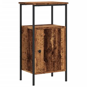 vidaXL Naktinė spintelė, medienos, 41x31x80cm, apdirbta mediena