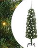 vidaXL Dirbtinė Kalėdų eglutė Žalia 150 cm PVC, plienas ir plastikas