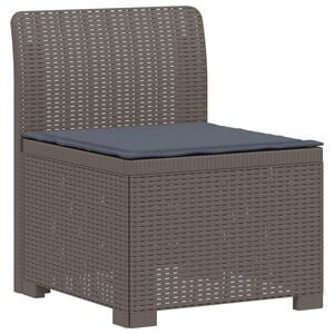 vidaXL 1-Vietis Sodo Sofas su Pagalvėle, Atrodo kaip Ratano PP