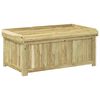 vidaXL Lauko pagalvių dėžė Impregnuota pu&scaron;ies mediena 104 x 60 x 47 cm