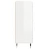 vidaXL Šoninė spintelė, balta, 69,5x34x90cm, apdirbta mediena, blizgi