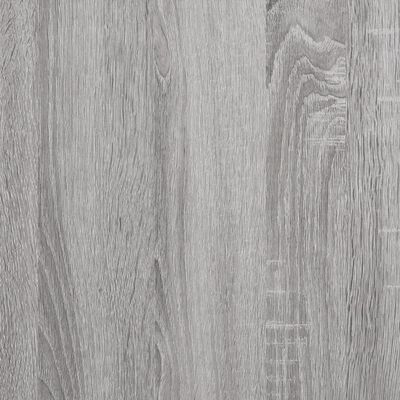 vidaXL Knygų/šoninė spintelė, pilka ąžuolo, 50x25x80cm, mediena
