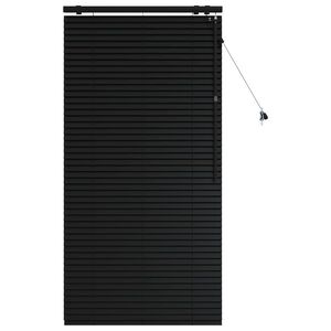 vidaXL Venecijos žaliuzės Juoda 75 x 160 cm 35 mm