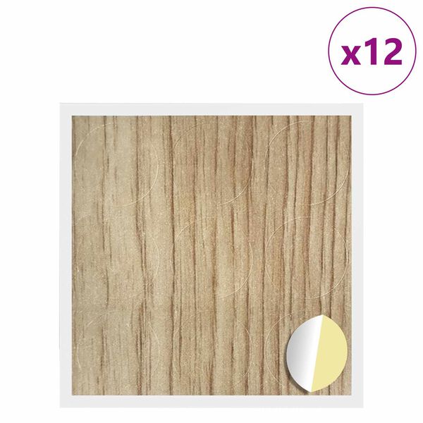 vidaXL Savistovaus Dangčio Varžtas 12 pcs Amatininkų ąžuolas