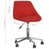 vidaXL Pasukamos valgomojo kėdės, 2vnt., vyno raudonos, dirbtinė oda